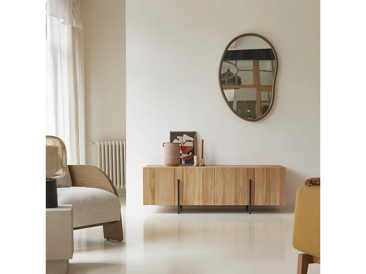 Buffet bas en bois de teck 165 Honorine