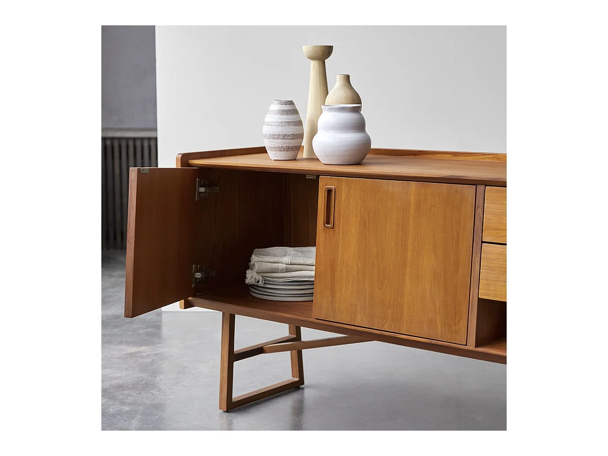 Sideboard aus Teakholz Lowboard 160 Marcus