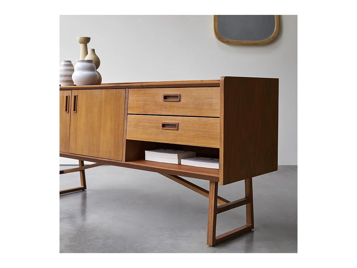 Sideboard aus Teakholz Lowboard 160 Marcus