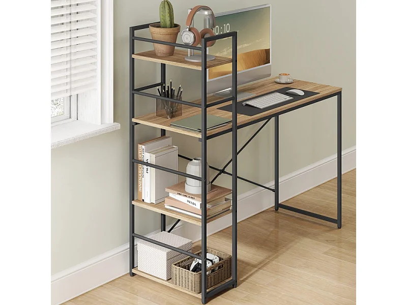 Bureau informatique MAX 4.0 - sonoma / pieds noirs