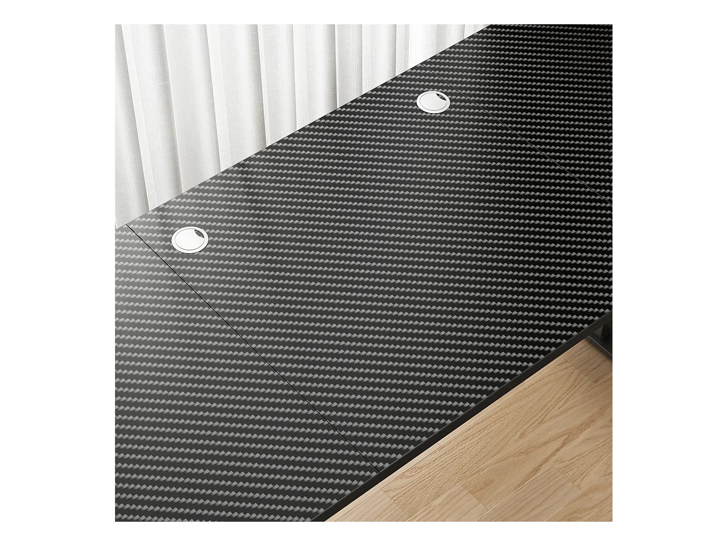 Biurko komputerowe elektryczne czarne carbon 160x80 regulowane 72-118 cm