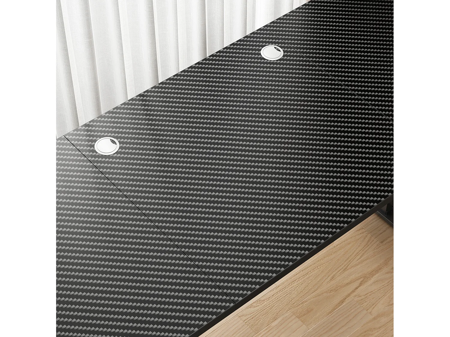 Biurko komputerowe elektryczne czarne carbon 160x80 regulowane 72-118 cm