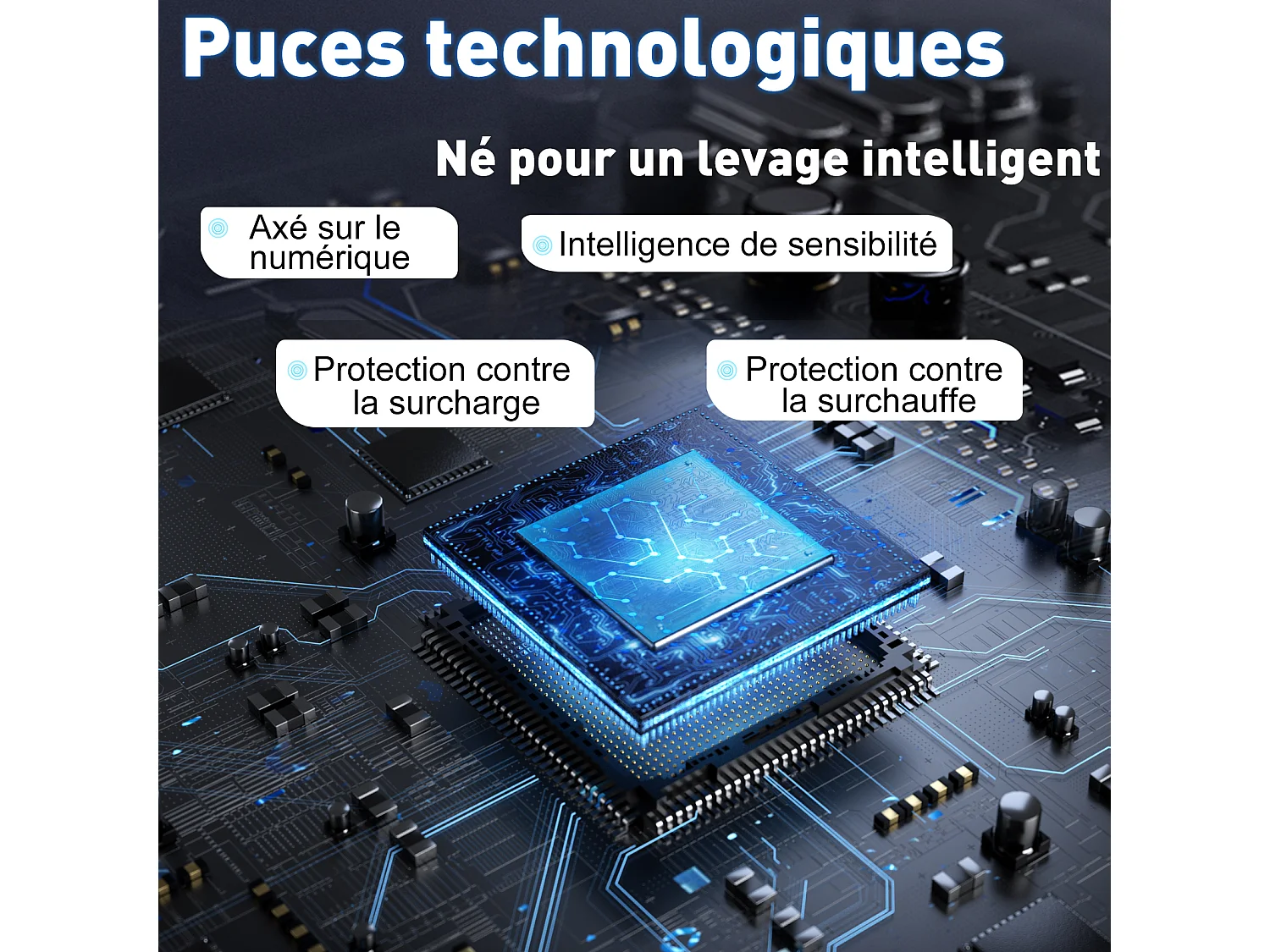 Bureau électrique assis-debout 140x70 cm – Hauteur réglable – Mémoire & anti-collision – Ports USB-A & Type-C – Coloris blanc