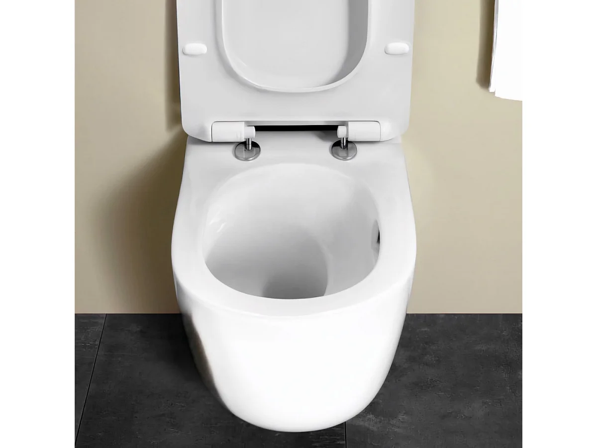 Sanitari Bidet e Vaso WC Sospesi rimless scarico vortice coprivaso softclose cloud