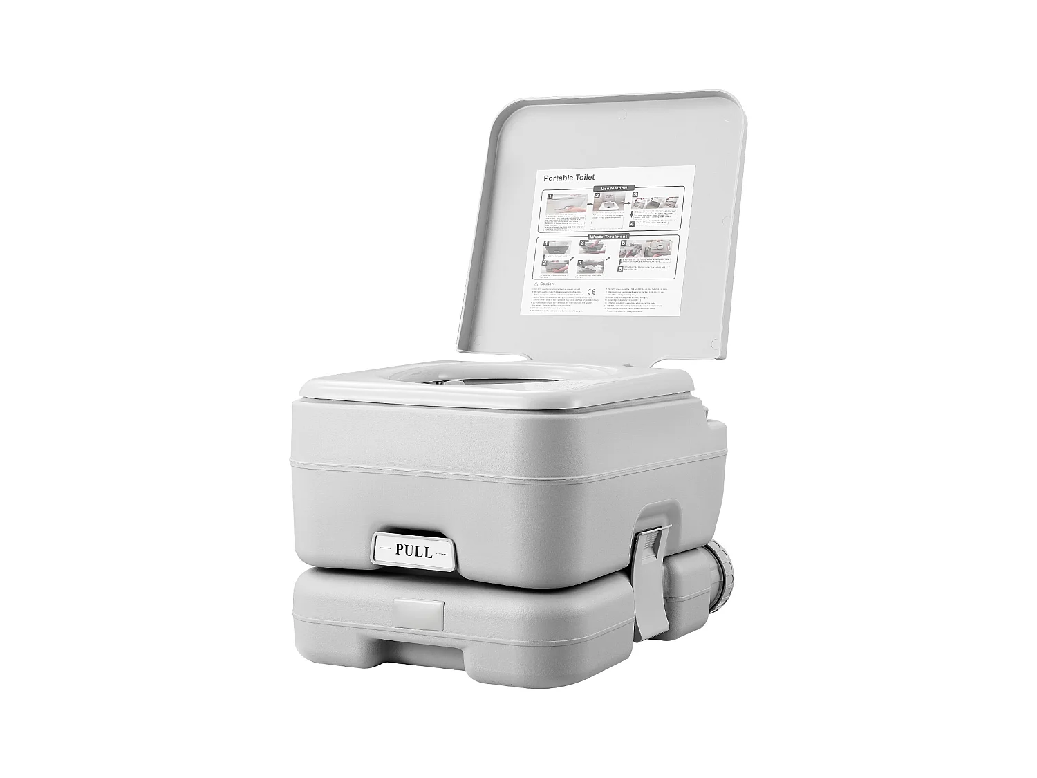 Toilette Portable SucceBuy 12 L, Toilette Portable pour Camping Voyage avec Chasse d’Eau Réservoir