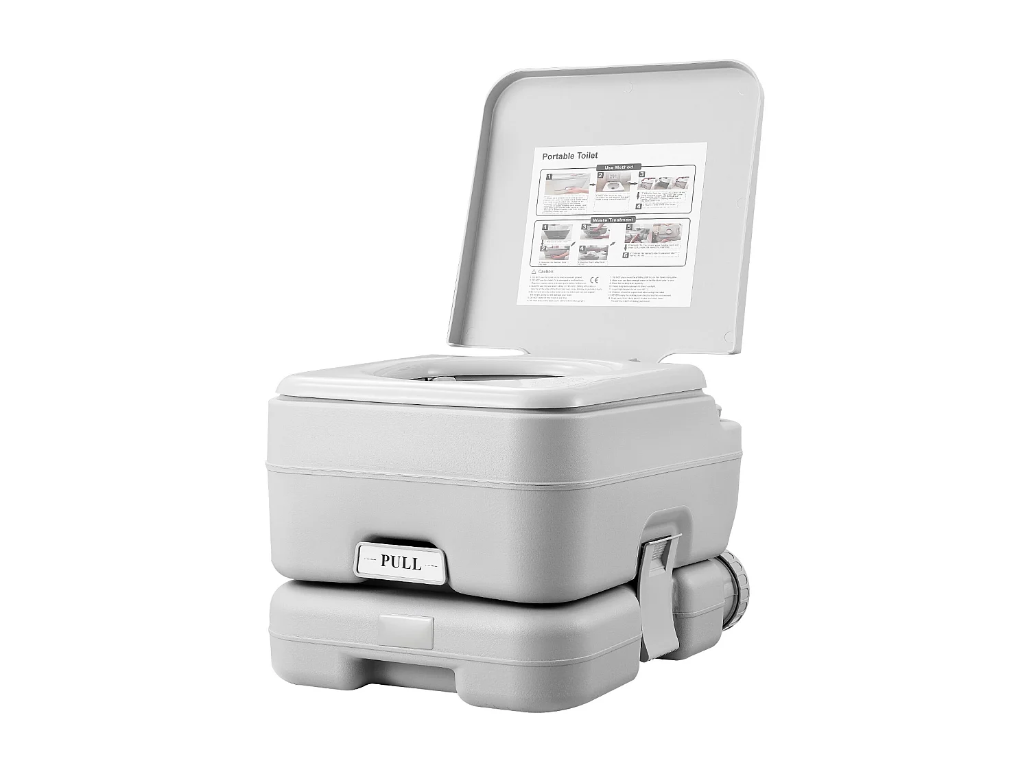 Toilette Portable SucceBuy 12 L, Toilette Portable pour Camping Voyage avec Chasse d’Eau Réservoir