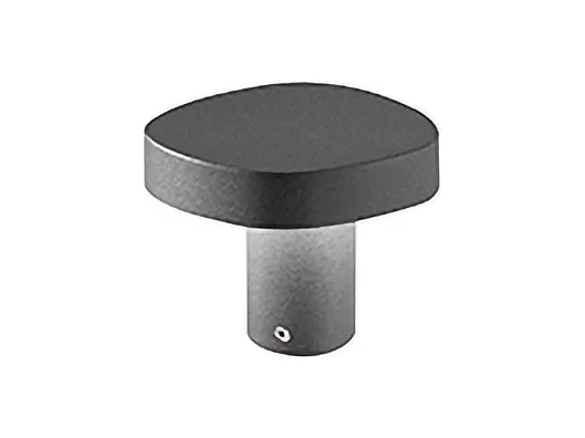 Zafferano Ciottolo - Borne LED d'extérieur IP54 7W 3000K design moderne en aluminium pour jardins et allées - 10 cm Gris foncé