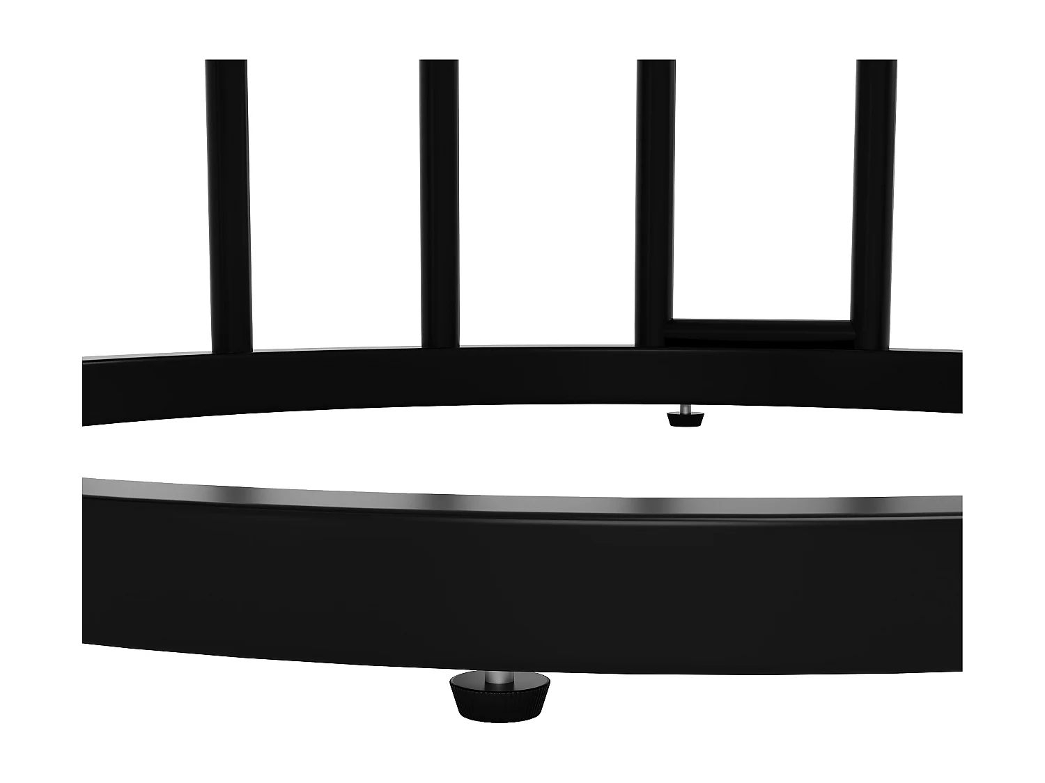 Table à manger 4 palces - 80 x 80 x 76cm - petit plateau rond au milieu pour le rangement - MDF - blanc + noir