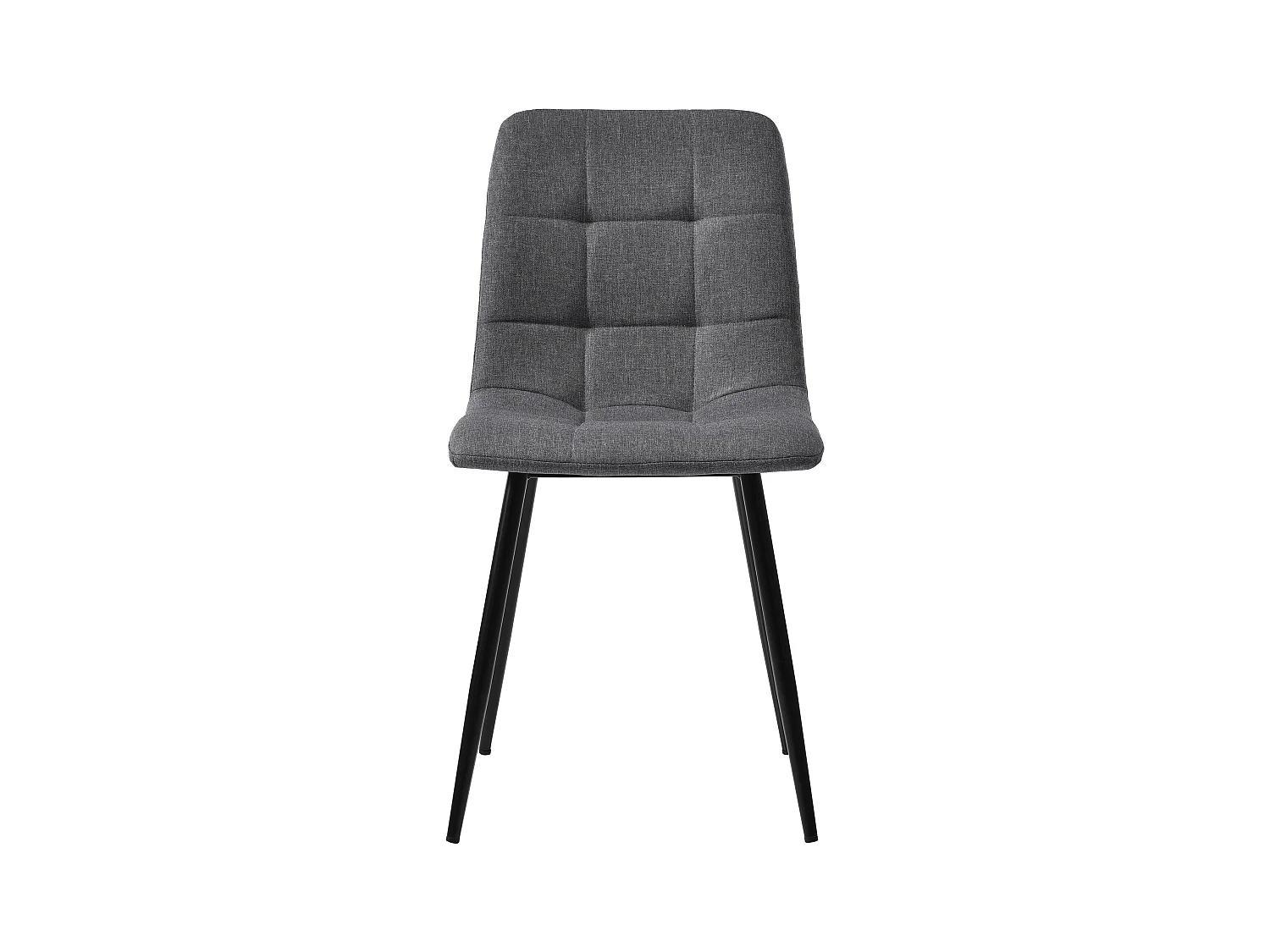 Set van 5 eettafels en stoelen - 100 x 100 x 76 cm - MDF tafelblad + 4 fluwelen stoelen - MDF + Metaal - grijs