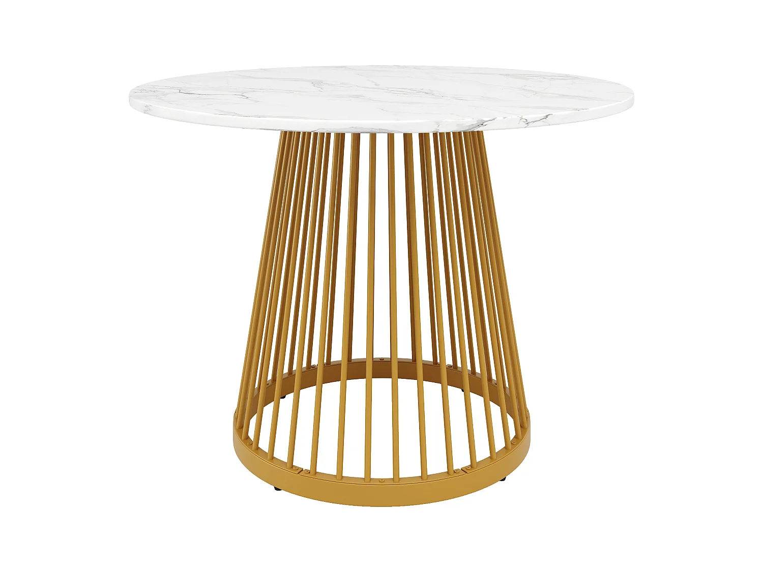 Lot de 5 table à manger et chaises - 80 x 80 x 76 cm -  table plateau en MDF + 4 chaises en velours - MDF + Métal - blanc