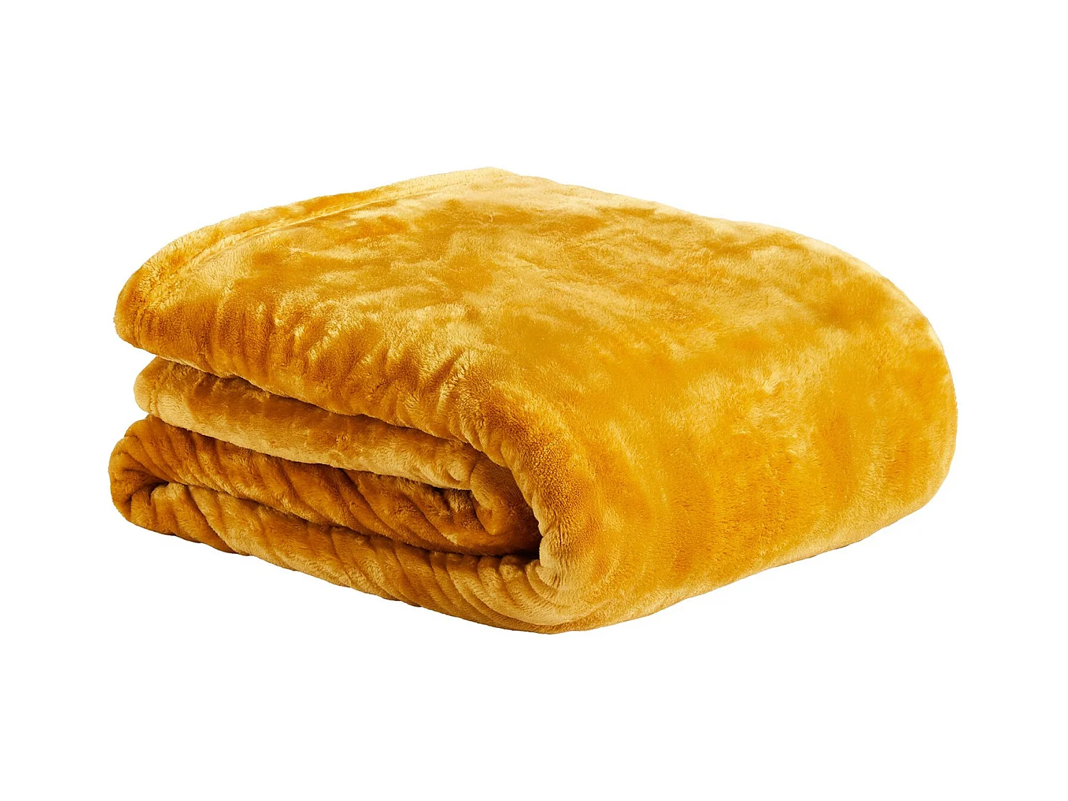 Plaid Floss Jaune Moyen 150x200