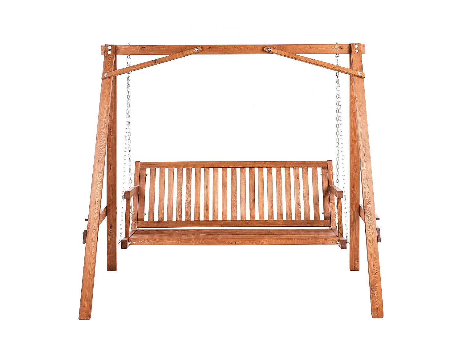 Balancelle de jardin FICARELLA Marron