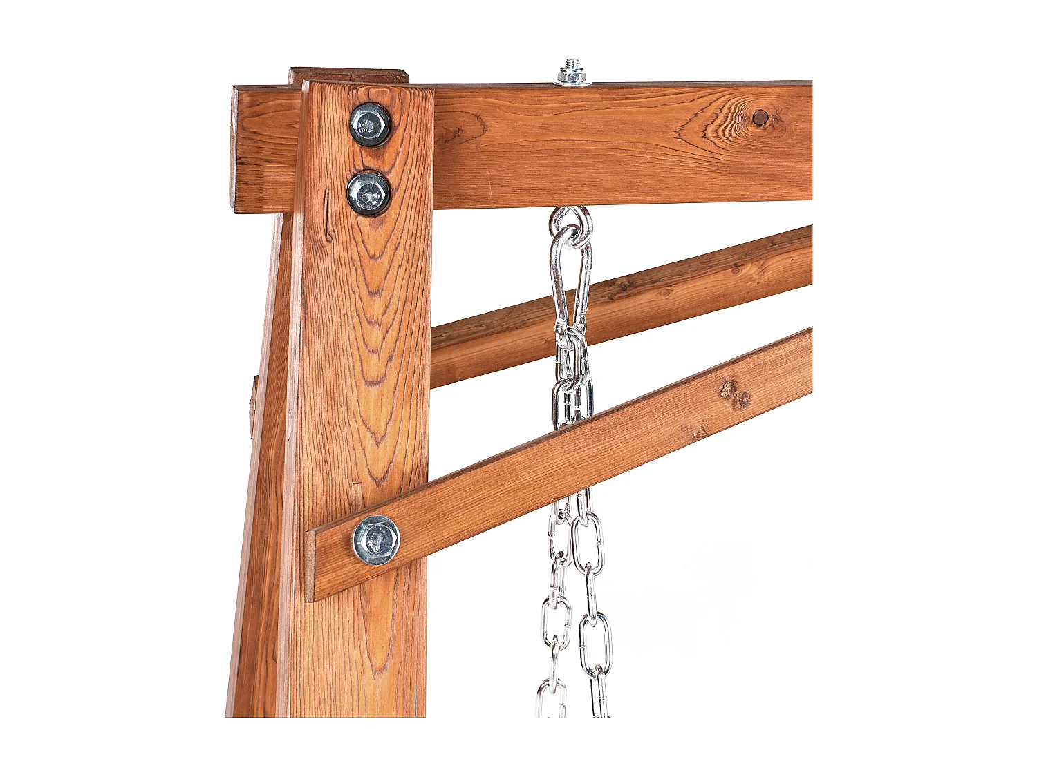 Balancelle de jardin FICARELLA Marron