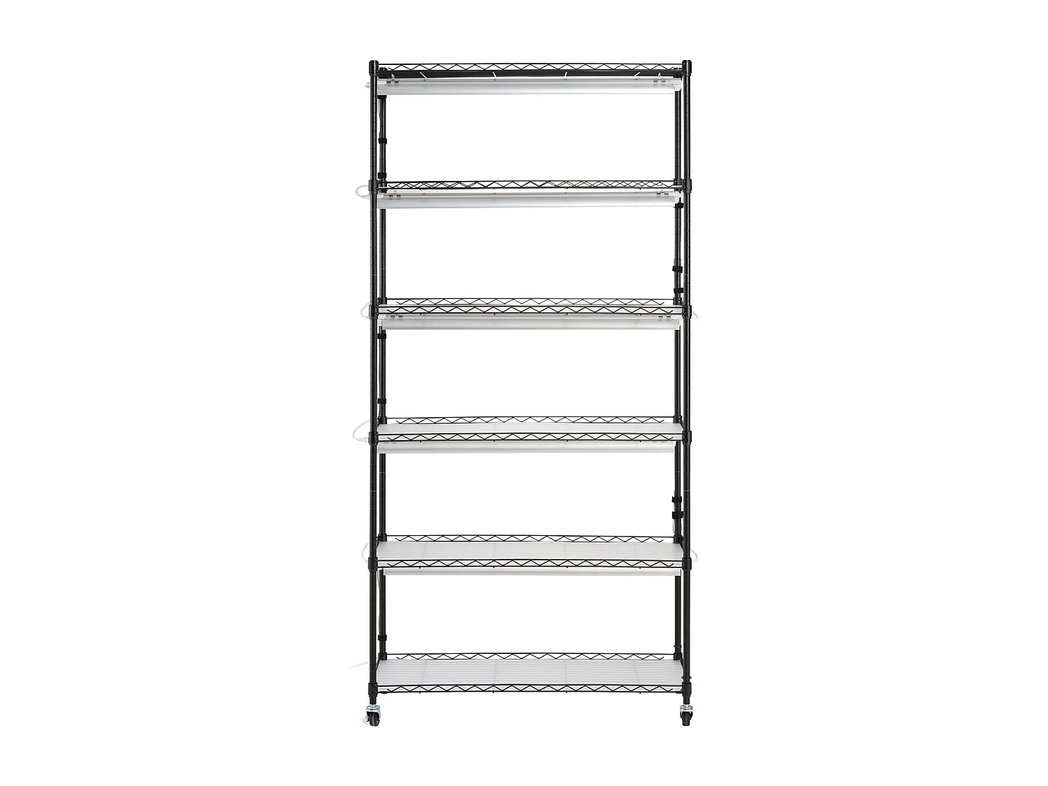 Support de Plante, SucceBuy Support pour Plantes avec Lampe de Croissance, 6 Niveaux, 180 W, Étagère Intérieure de 180 cm