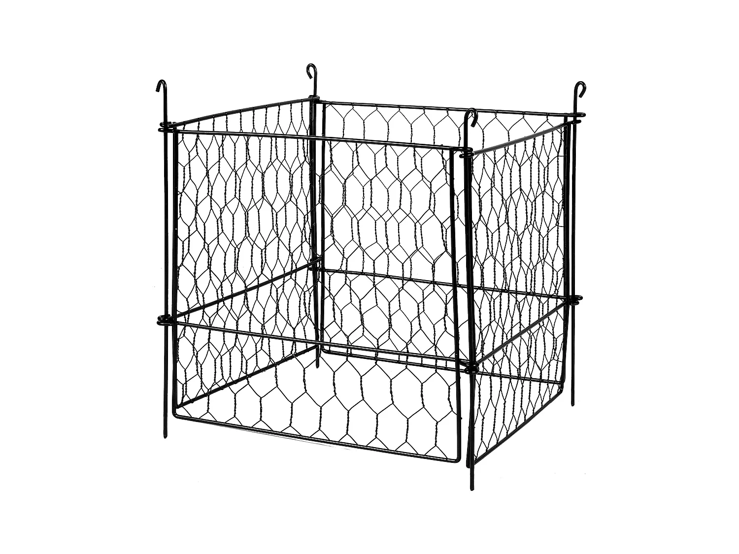 Cages et Supports pour Plantes SucceBuy, 34 x 34 cm, 4 Pièces, Métalliques pour Plantes, Garde les Animaux à l'Extérieur