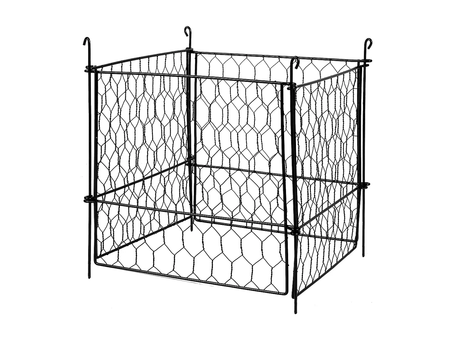 Cages et Supports pour Plantes SucceBuy, 34 x 34 cm, 4 Pièces, Métalliques pour Plantes, Garde les Animaux à l'Extérieur