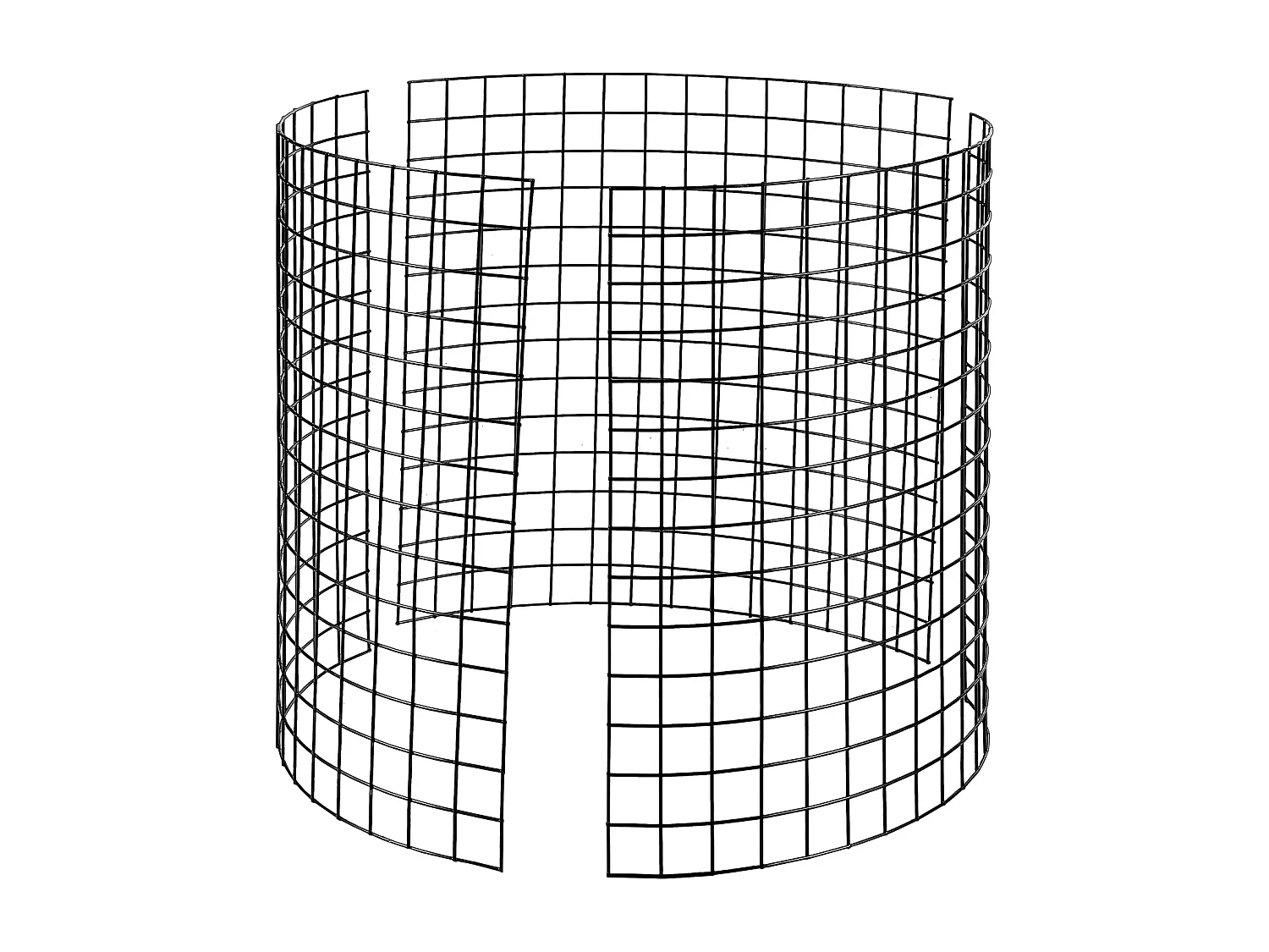 Cages et Supports pour Plantes SucceBuy, 6 Pièces, 32 cm de Diamètre x 35,6 cm de Hauteur, Garde les Animaux à l'Extérieur