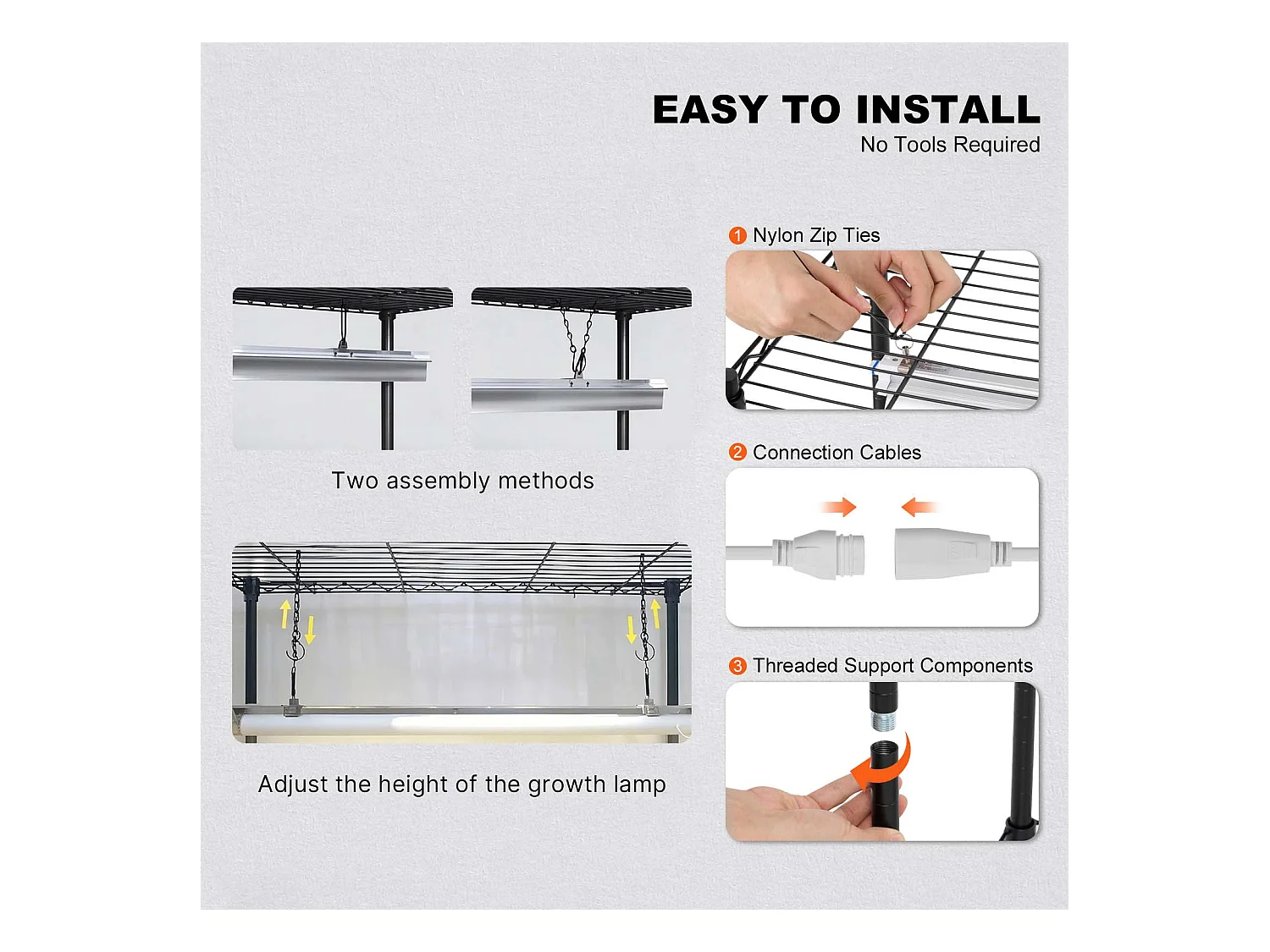 Support de Plante, SucceBuy Serre d'Intérieur avec Lampe de Culture, 4 Niveaux, 180 W, Étagère de 150 cm
