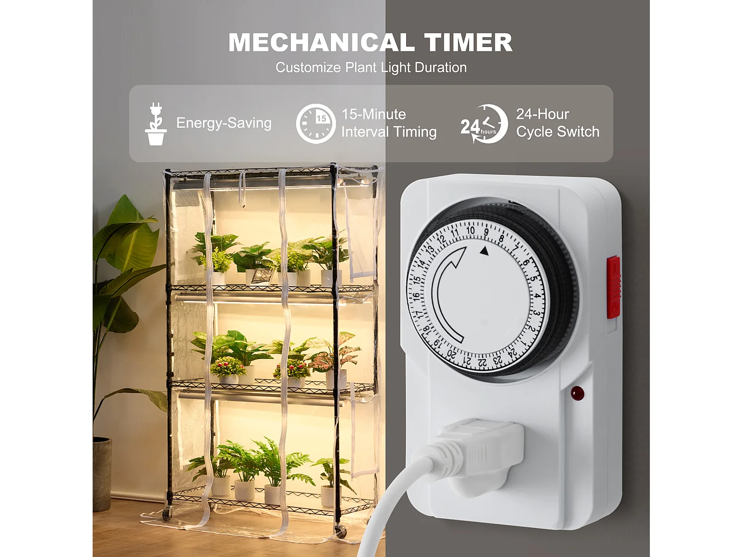 Support de Plante, SucceBuy Serre d'Intérieur avec Lampe de Culture, 4 Niveaux, 180 W, Étagère de 150 cm