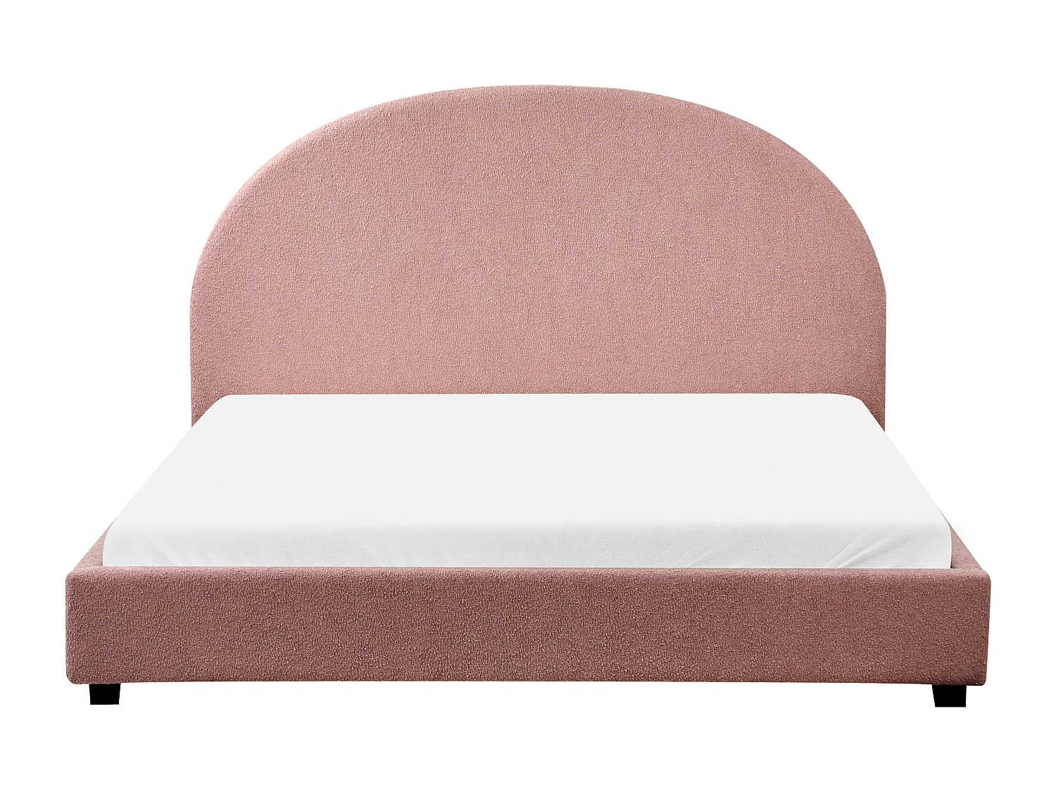 Wasserbett Bouclé VAUCLUSE 160 x 200 cm Pastellrosa