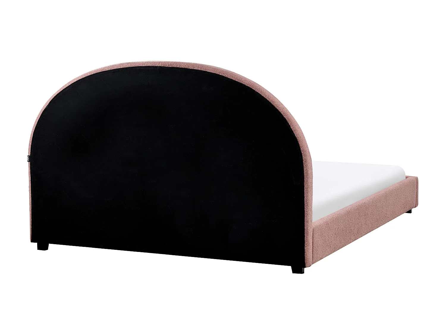 Wasserbett Bouclé VAUCLUSE 160 x 200 cm Pastellrosa