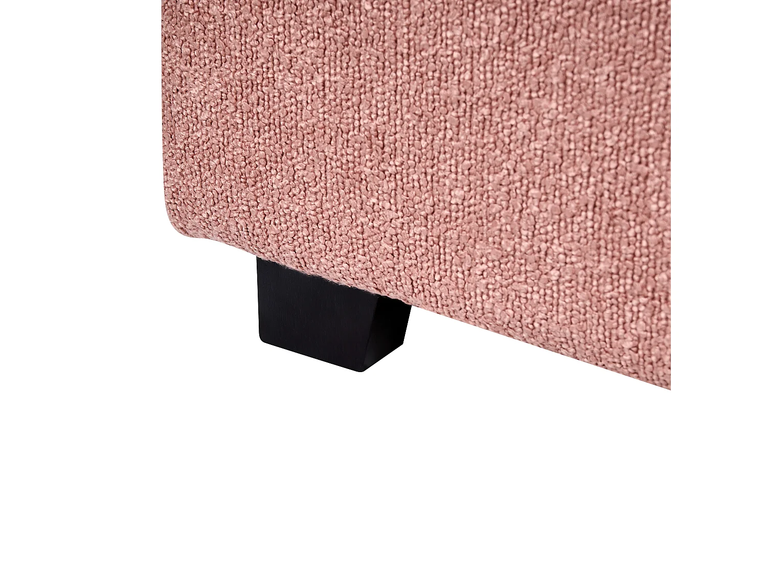 Wasserbett Bouclé VAUCLUSE 160 x 200 cm Pastellrosa