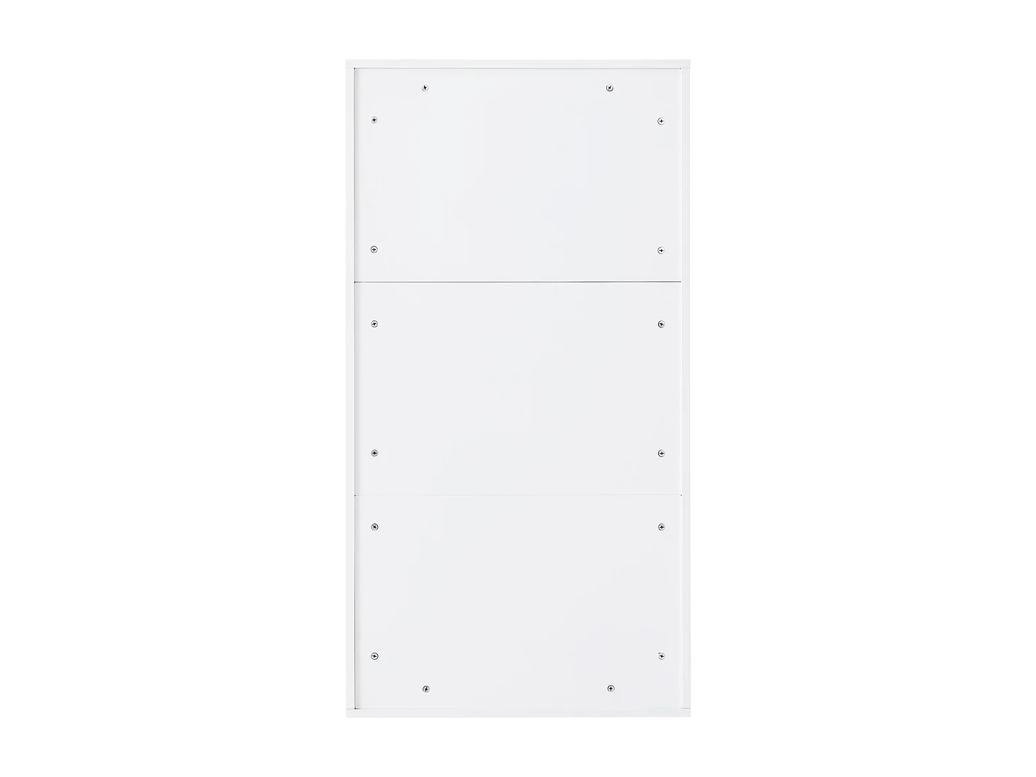 Meuble à chaussures étroit à 3 volets - 60 x 24 x 114 cm - pour salon - MDF - blanc