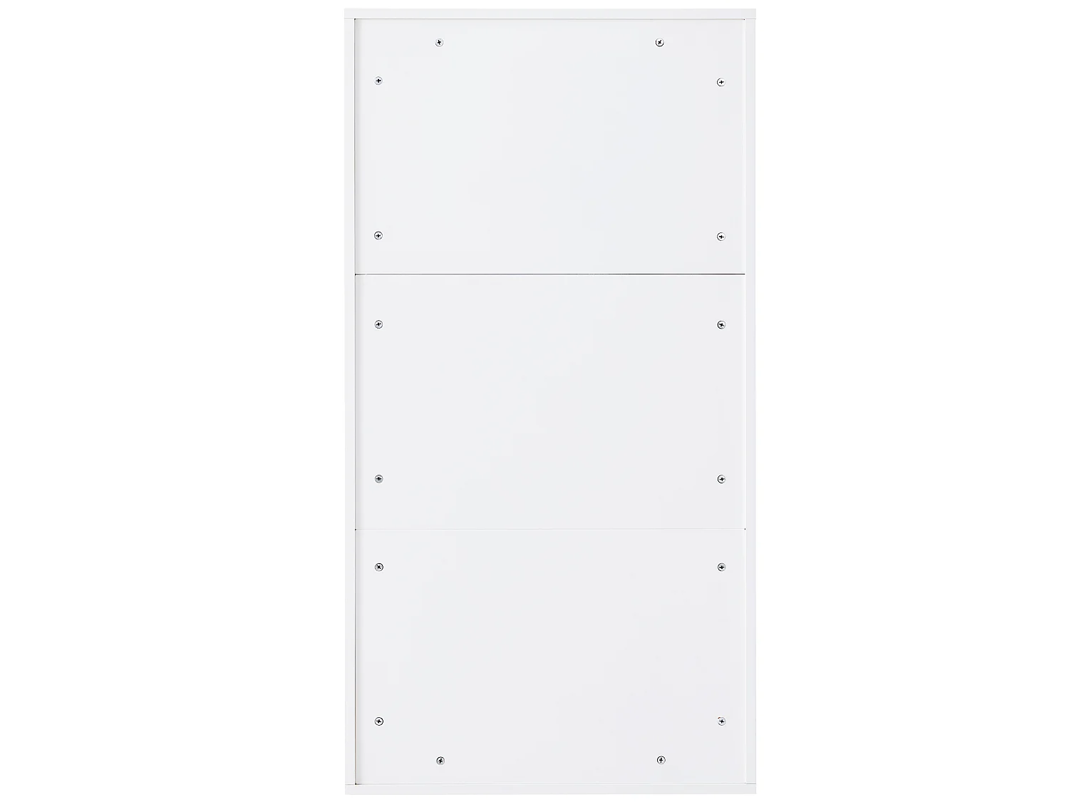 Meuble à chaussures étroit à 3 volets - 60 x 24 x 114 cm - pour salon - MDF - blanc