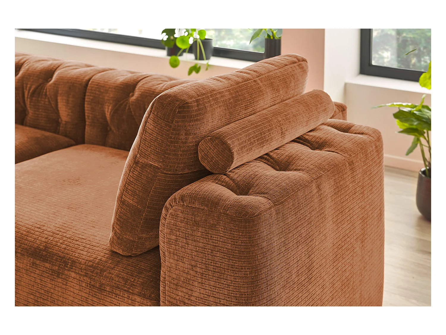 Rückenkissen - Rotbraun Cord - SEPHI