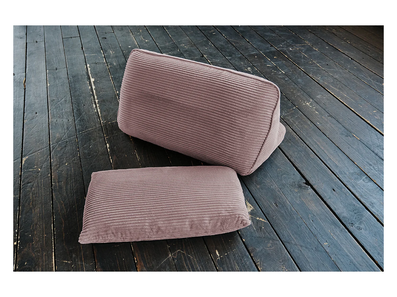 Coussin - Rose Velours côtelé - WIOLO SOFT