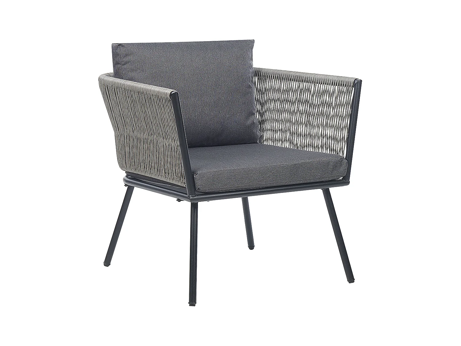 Ensemble de housses de coussins d'extérieur GARGANO Gris