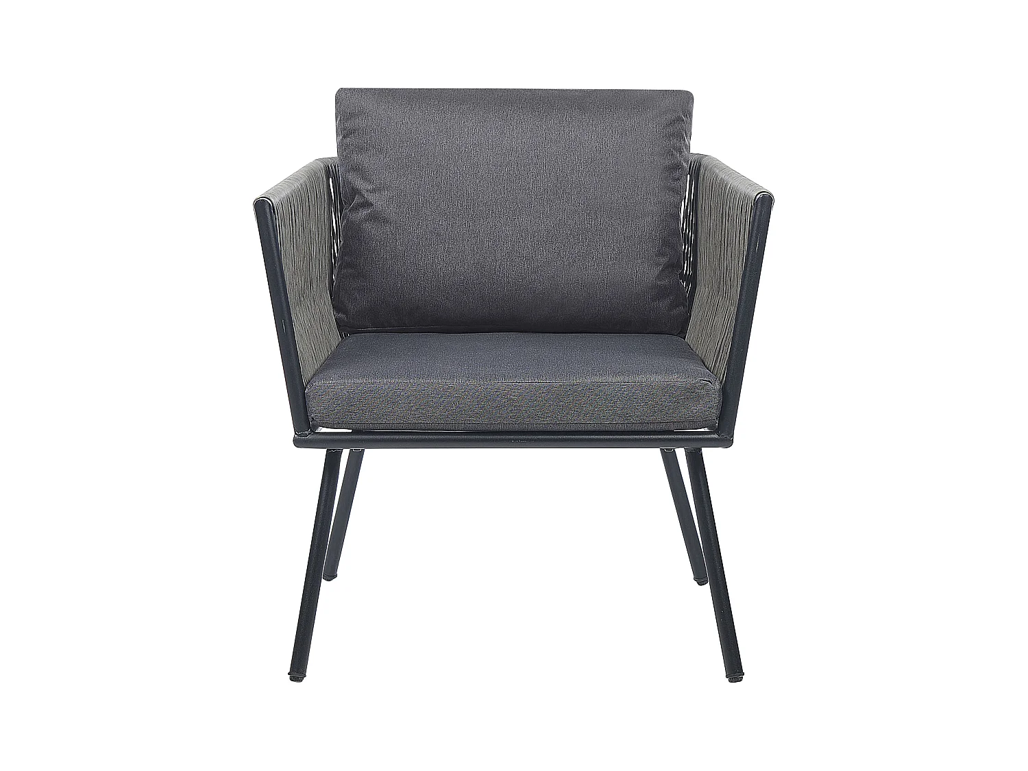 Ensemble de housses de coussins d'extérieur GARGANO Gris