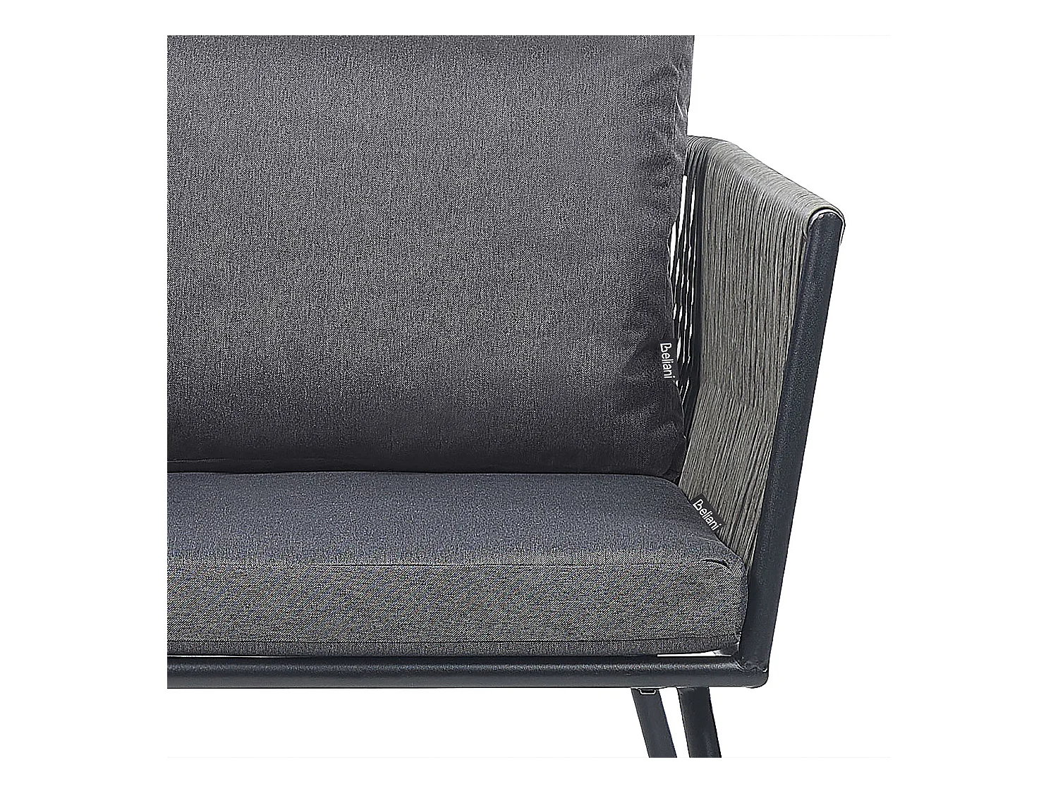 Ensemble de housses de coussins d'extérieur GARGANO Gris