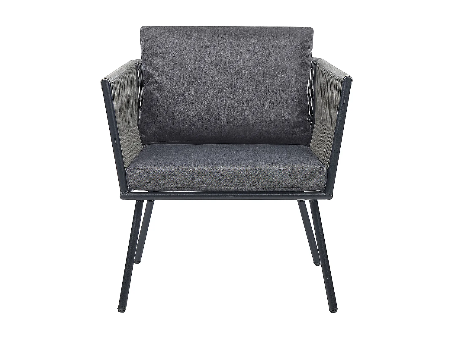 Ensemble de housses de coussins d'extérieur GARGANO Gris