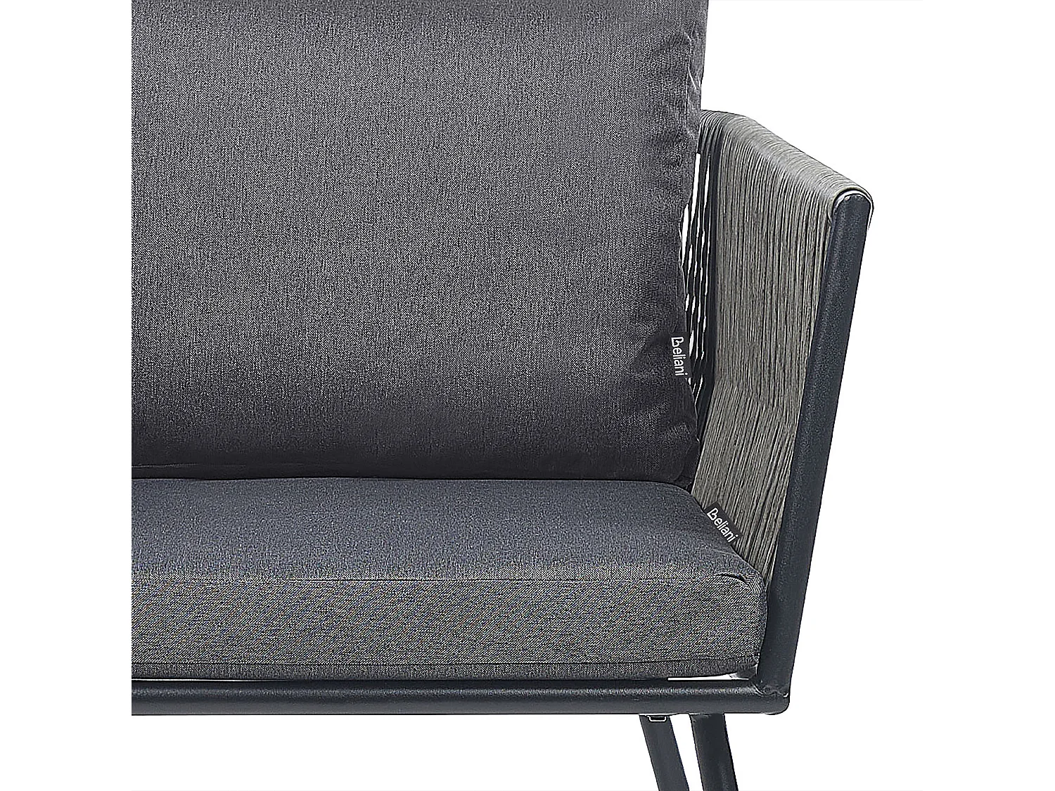 Ensemble de housses de coussins d'extérieur GARGANO Gris