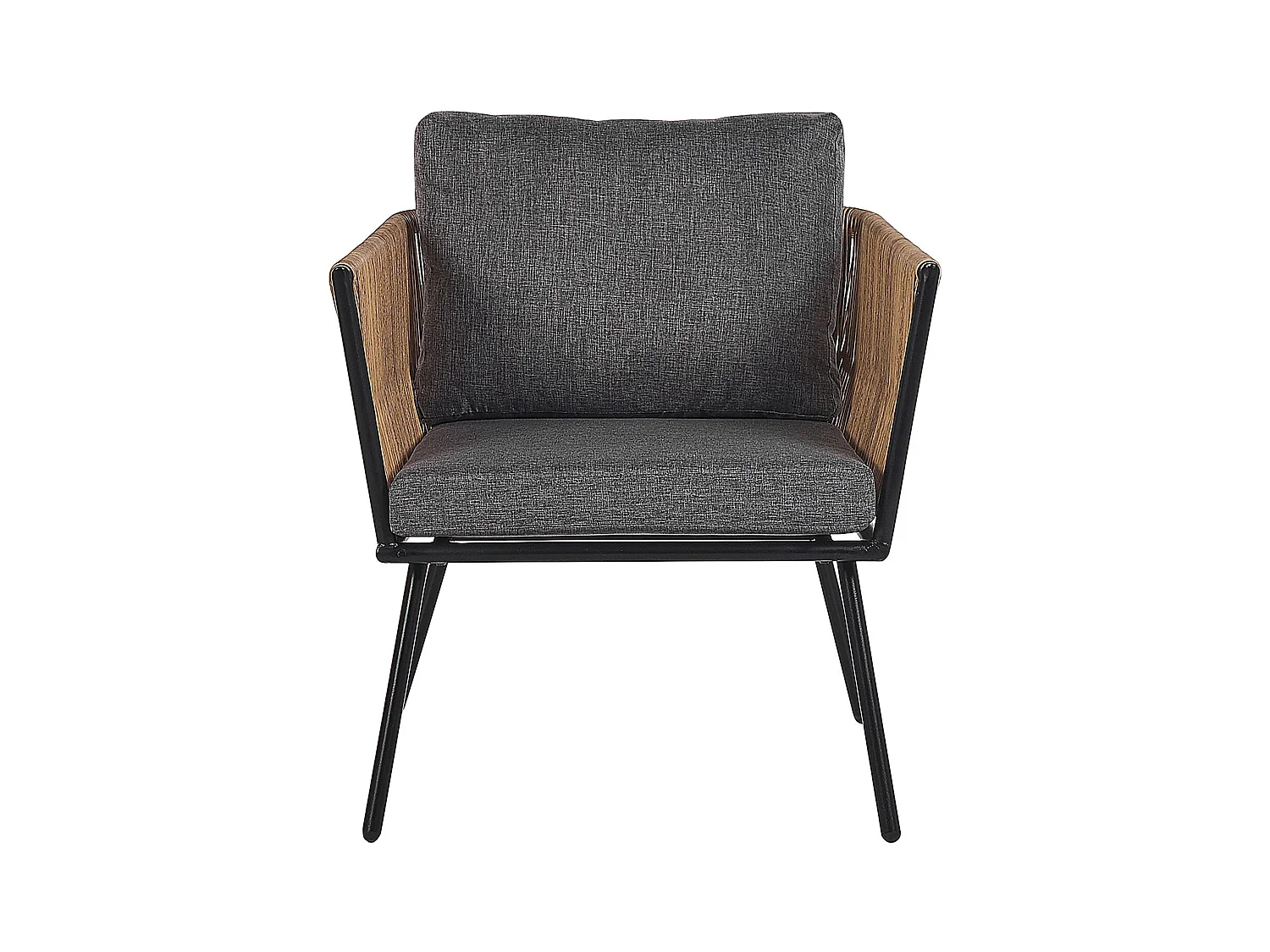 Ensemble de housses de coussins d'extérieur GARGANO Gris foncé