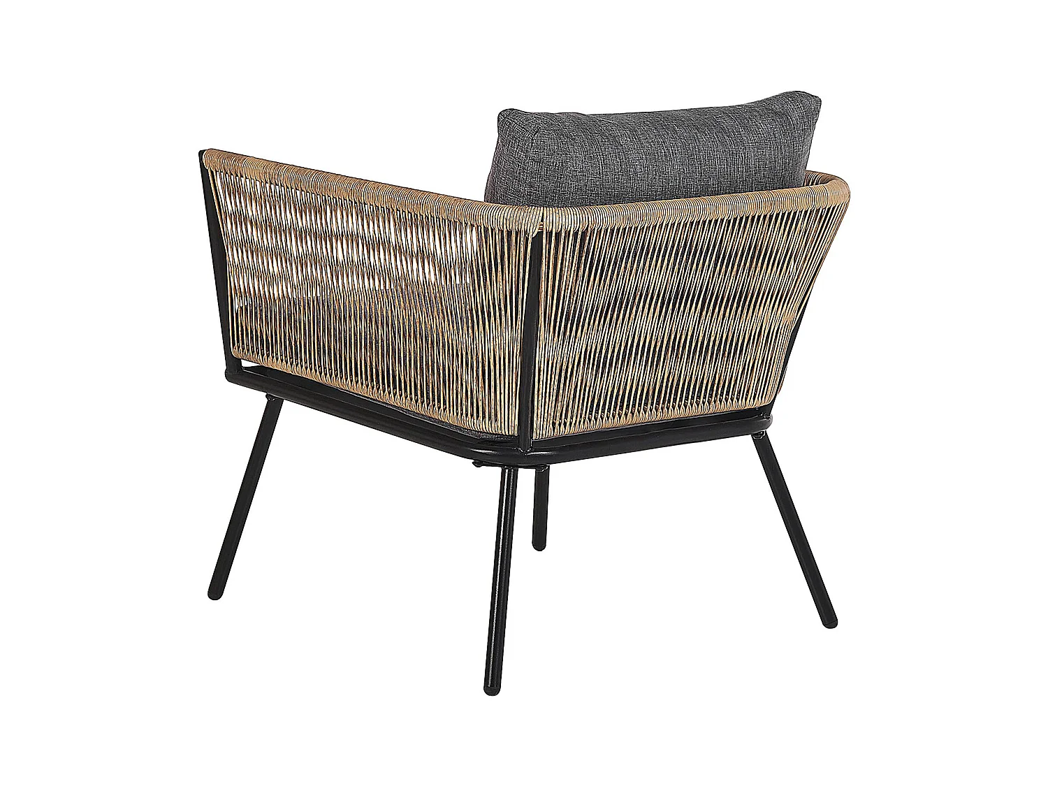 Ensemble de housses de coussins d'extérieur GARGANO Gris foncé