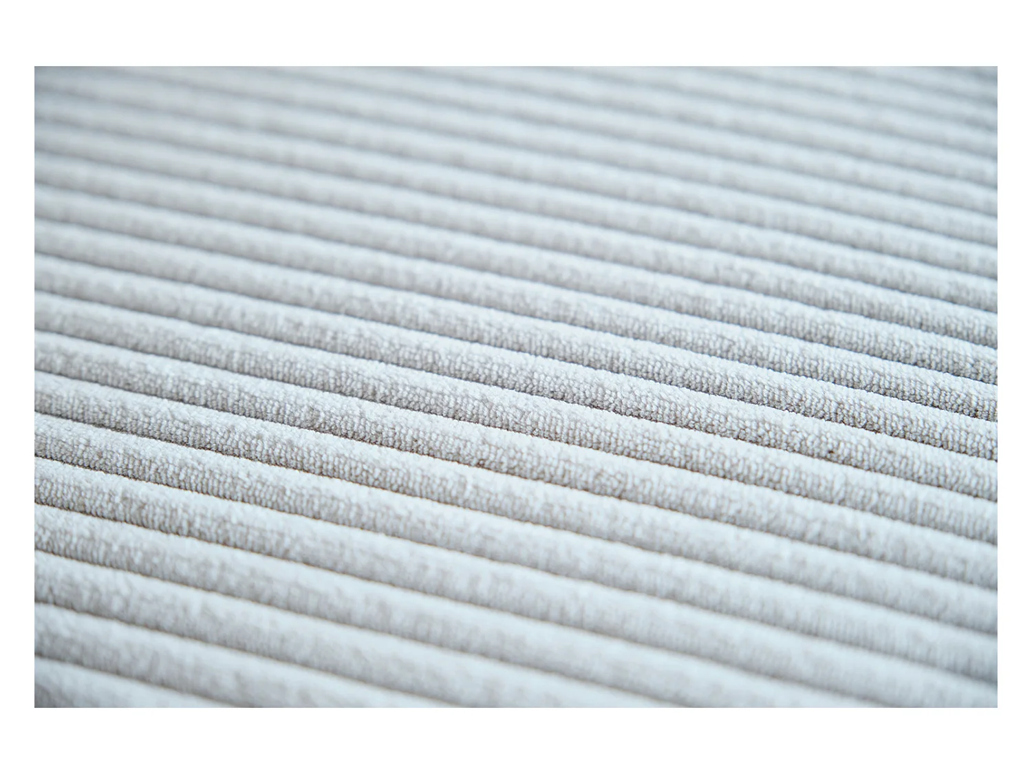 Coussin - gris clair Velours côtelé - WIOLO SOFT