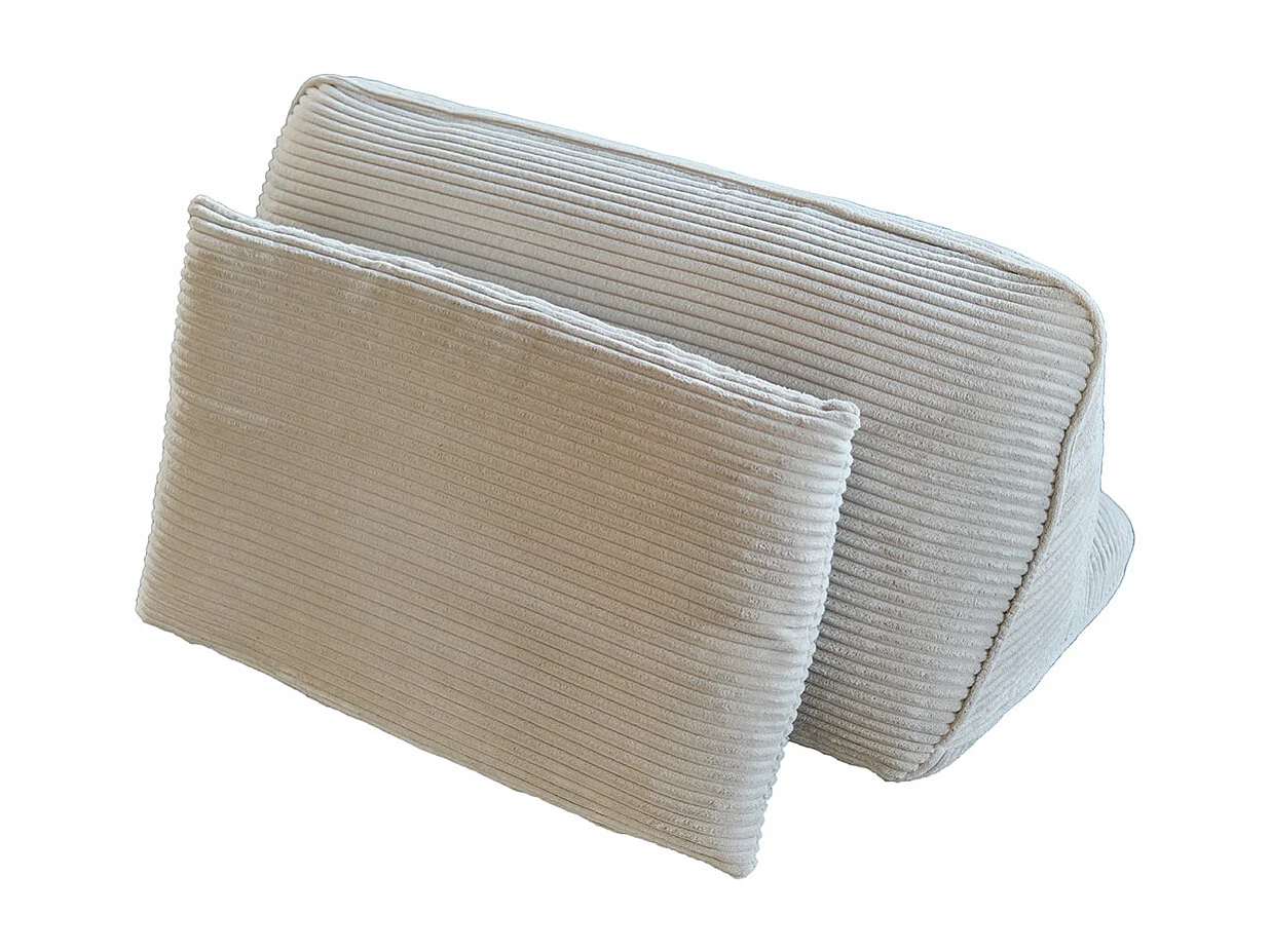 Rückenkissen - Hellgrau Cord - WIOLO SOFT