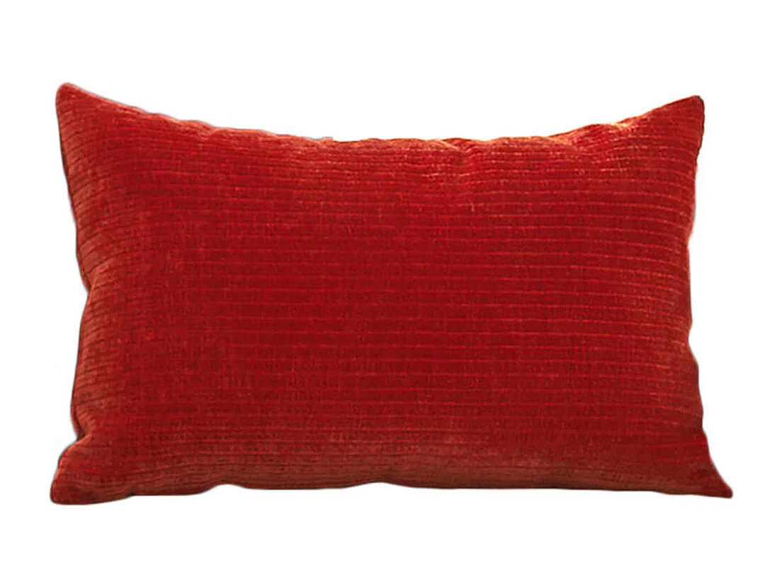 Coussin pointu - Rouge Velours côtelé - SEPHI