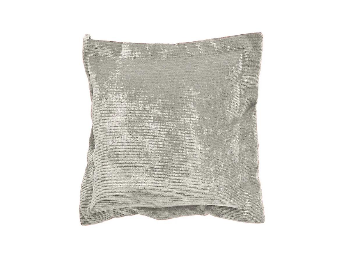 Coussin - argent Velours côtelé - SEPHI