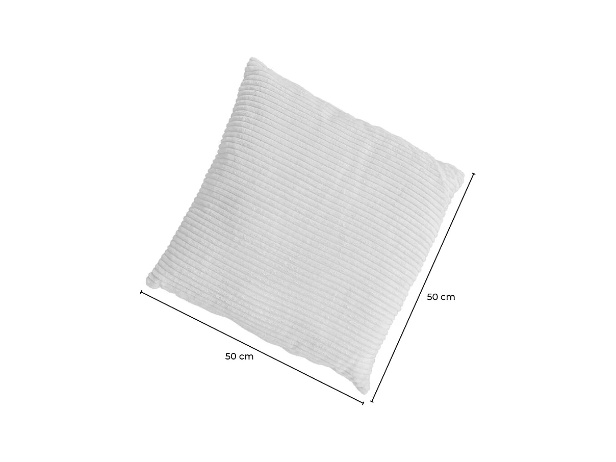 Coussin pointu - taupe Velours côtelé - MADELINE