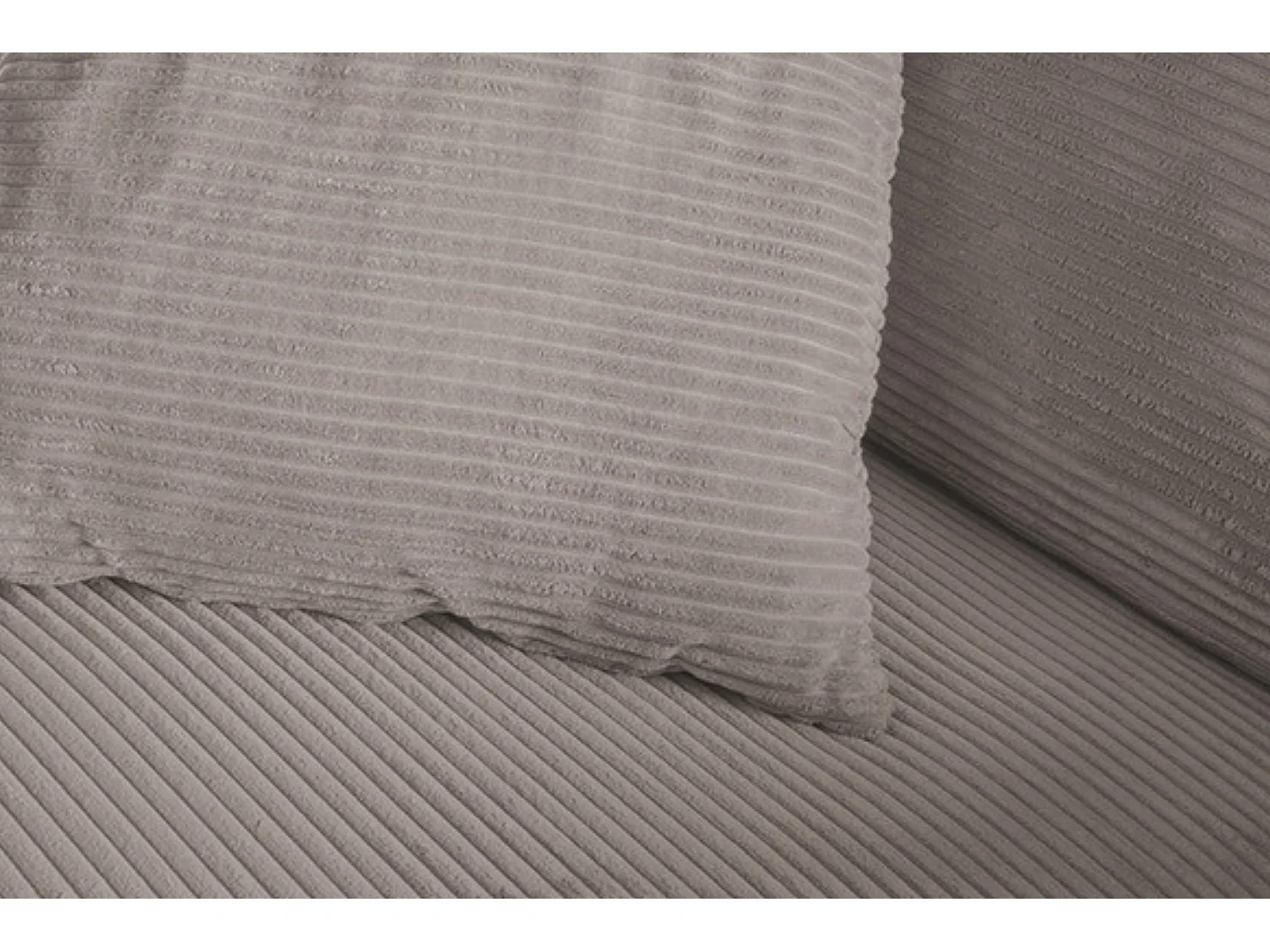 Coussin pointu - taupe Velours côtelé - MADELINE
