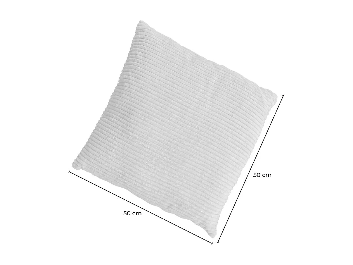 Coussin pointu - taupe Velours côtelé - MADELINE