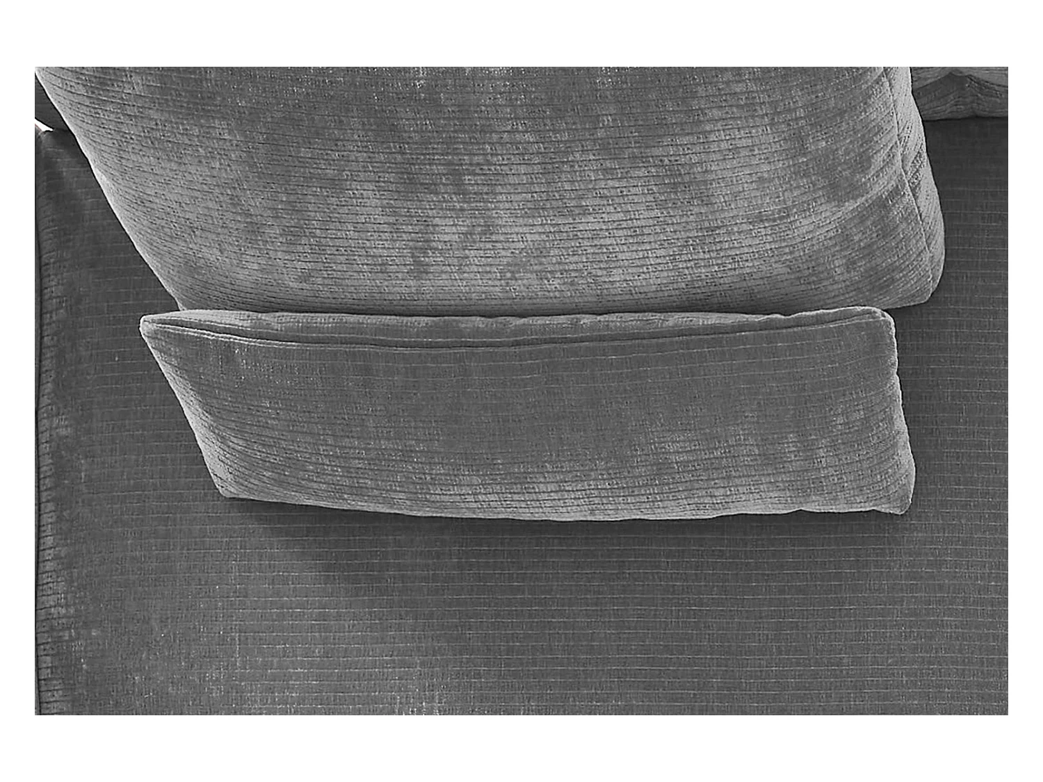 Coussin - Gris Velours côtelé - SEPHI