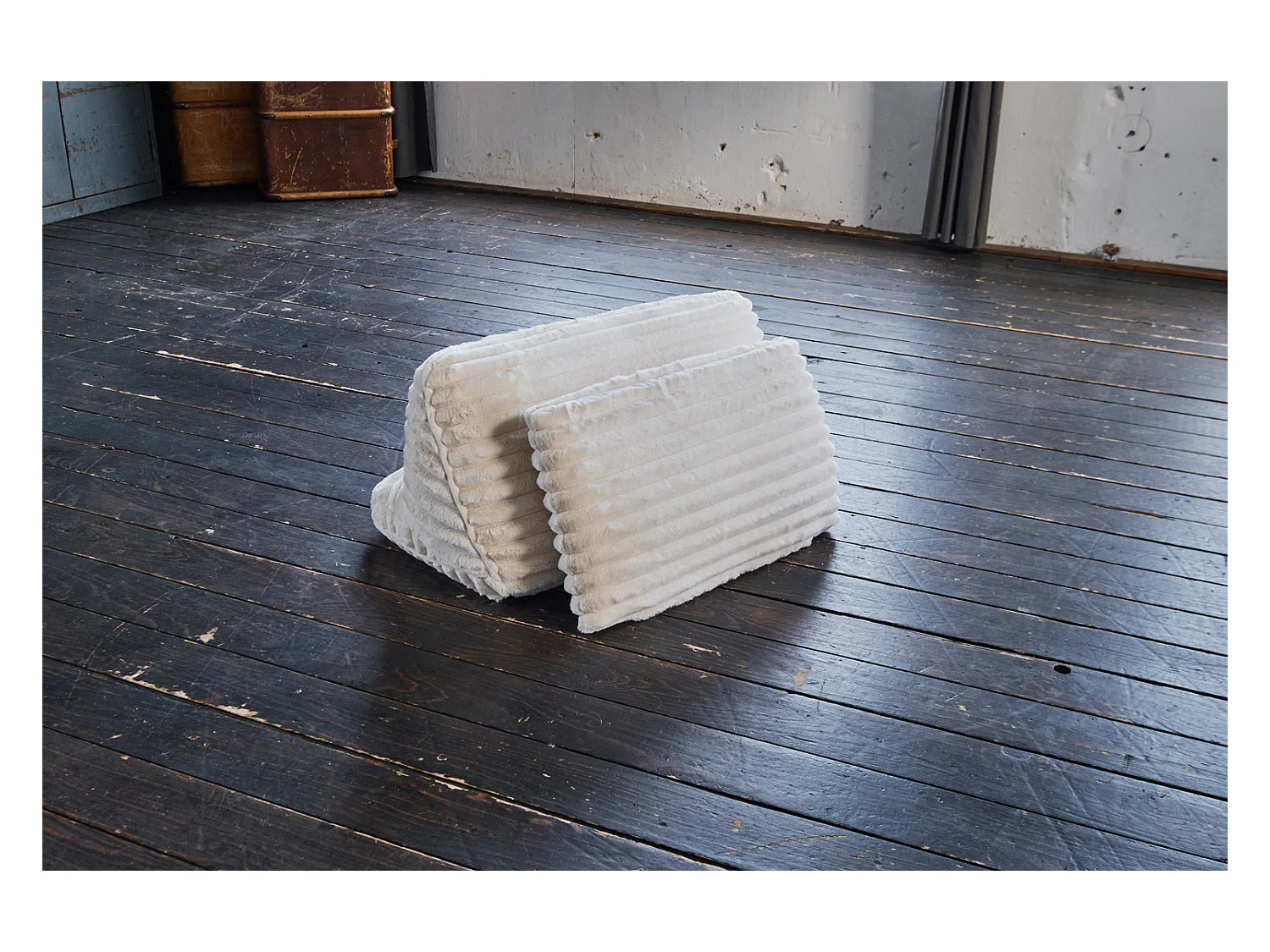 Coussin - blanc crème Velours côtelé - WIOLO SOFT