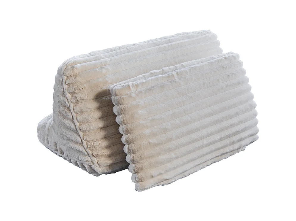 Coussin - blanc crème Velours côtelé - WIOLO SOFT