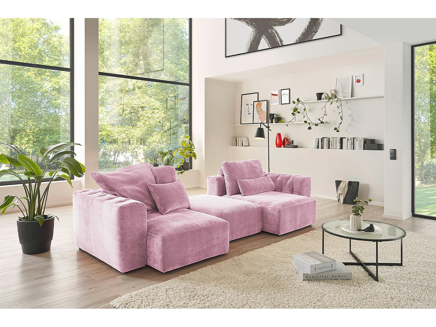 Cuscino - Rosa Velluto a coste - SEPHI