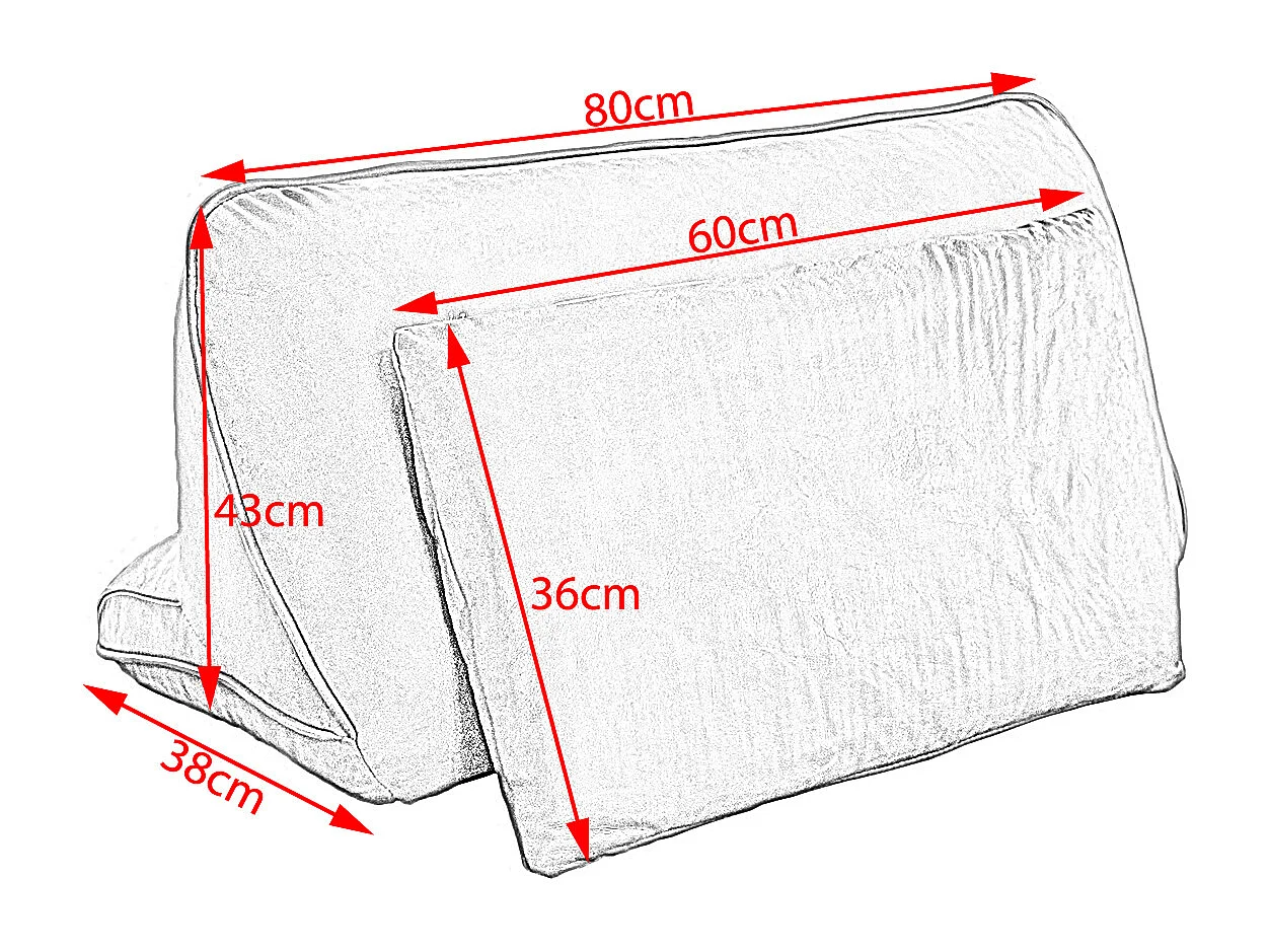 Rückenkissen - Grün Leder - WIOLO