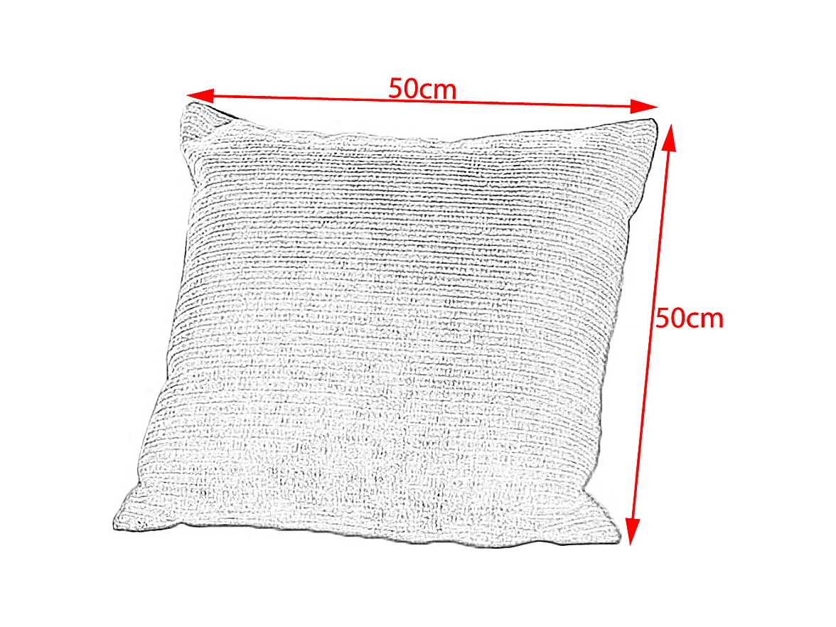 Coussin - anthracite Velours côtelé - SEPHI